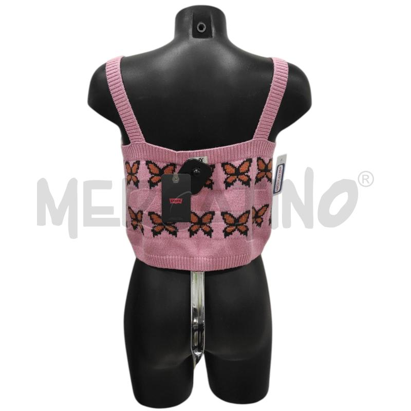 TOP LEVI'S ROSA CON FARFALLE TG. L CARTELLINATO | Mercatino dell'Usato Salerno torrione 2