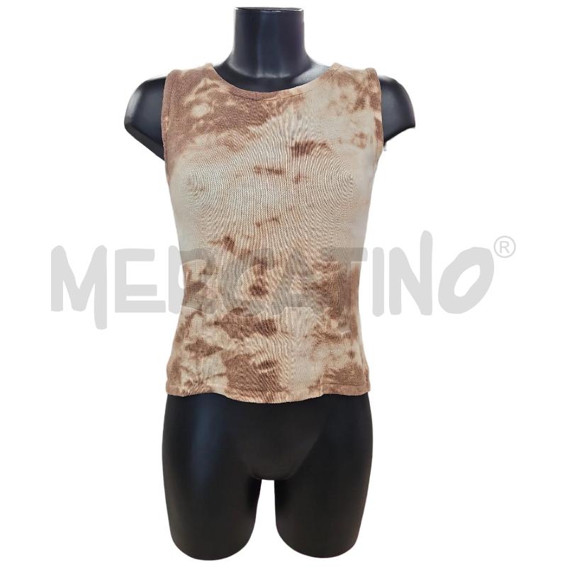 TOP MIRELLA MORI BEIGE E MARRONE VARIEGATO TG. S | Mercatino dell'Usato Salerno torrione 1