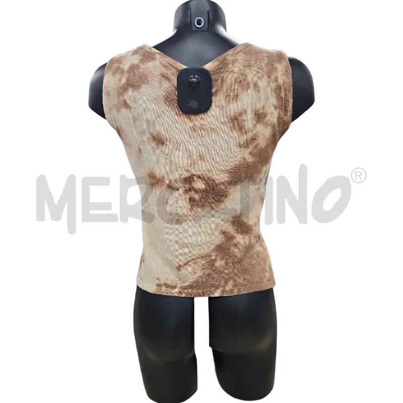 TOP MIRELLA MORI BEIGE E MARRONE VARIEGATO TG. S | Mercatino dell'Usato Salerno torrione 2