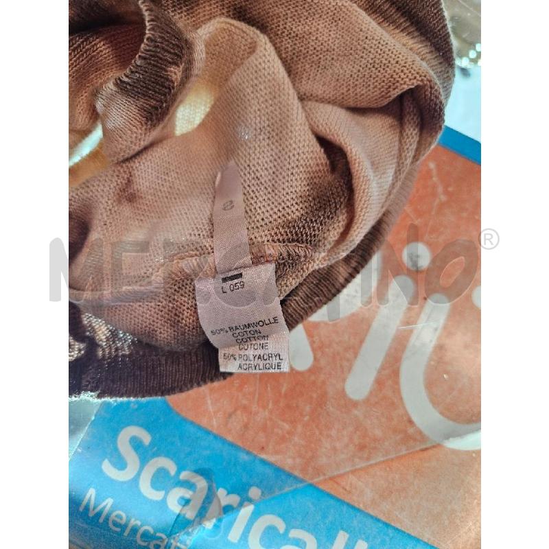 TOP MIRELLA MORI BEIGE E MARRONE VARIEGATO TG. S | Mercatino dell'Usato Salerno torrione 4