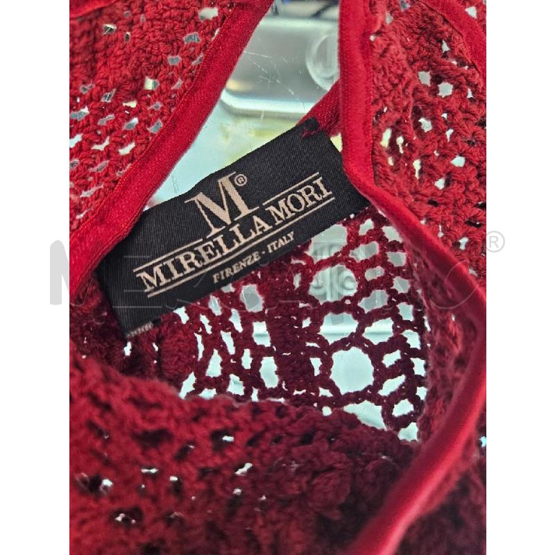TOP MIRELLA MORI ROSSO CROCHET TG.S | Mercatino dell'Usato Salerno torrione 3