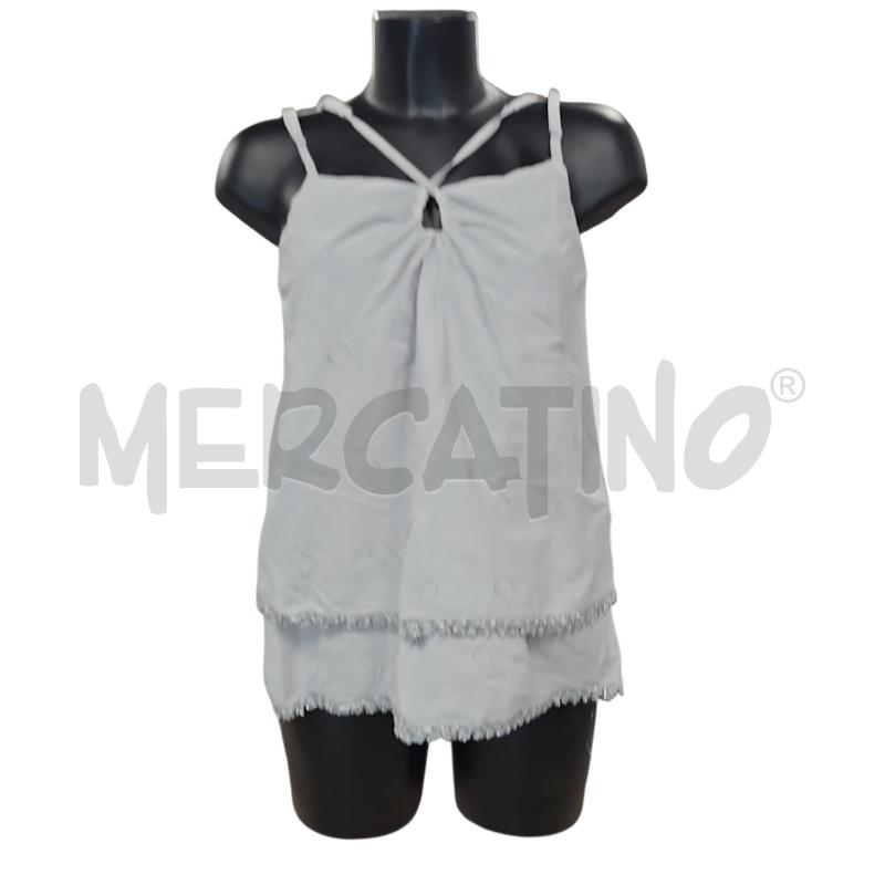 TOP PHO GRIGIO TRAFORATO BORDO GLITTER TG.M | Mercatino dell'Usato Salerno torrione 1
