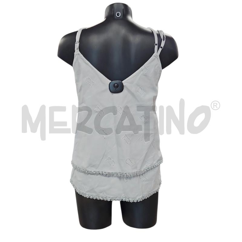 TOP PHO GRIGIO TRAFORATO BORDO GLITTER TG.M | Mercatino dell'Usato Salerno torrione 2