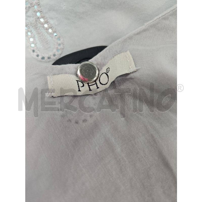 TOP PHO GRIGIO TRAFORATO BORDO GLITTER TG.M | Mercatino dell'Usato Salerno torrione 3