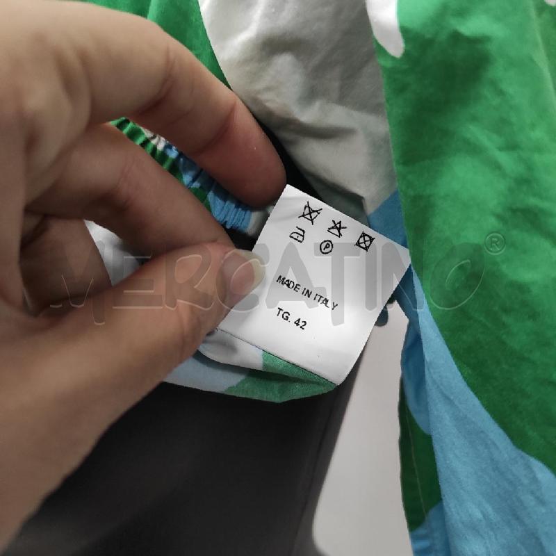 TOP SUOLI AZZURRO BIANCO TG. 42 COTONE  | Mercatino dell'Usato Salerno torrione 4