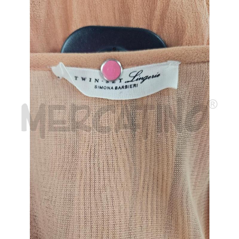 TOP TWINSET SALMONE PLISSETTATO TG.S | Mercatino dell'Usato Salerno torrione 3