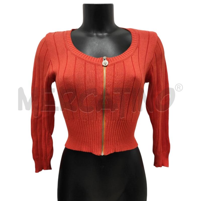 TOP VERSUS VERSACE ARANCIO MAGLINA ZIP TG 42 | Mercatino dell'Usato Salerno torrione 1