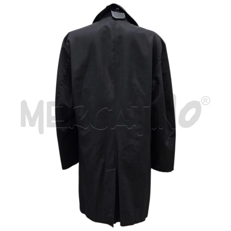TRENCH UOMO DOMENICO CROCI NERO LUNGO LEGGERO TG. 48 | Mercatino dell'Usato Salerno torrione 2