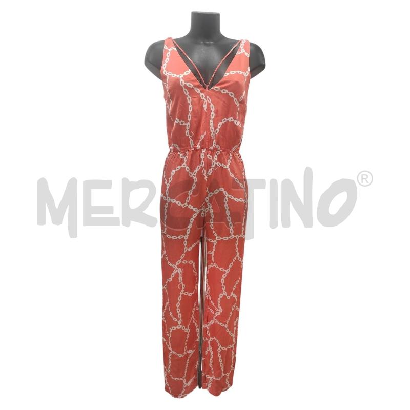 TUTA DONNA PATRIZIA PEPE CORALLO CON CATENE BIANCHE TG. 40 | Mercatino dell'Usato Salerno torrione 1