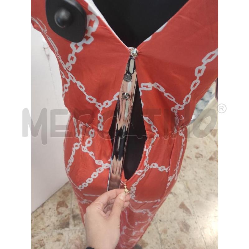 TUTA DONNA PATRIZIA PEPE CORALLO CON CATENE BIANCHE TG. 40 | Mercatino dell'Usato Salerno torrione 2