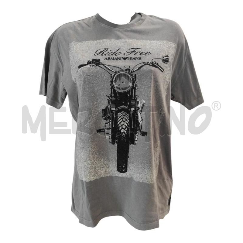 T SHIRT DONNA ARMANI GRIGIA MOTO VELLUTO TG. M | Mercatino dell'Usato Salerno torrione 1