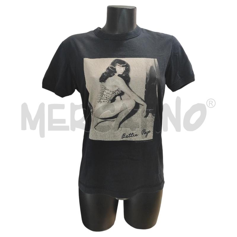 T SHIRT DONNA D&G BETTY PAGE NERA TG. 46 | Mercatino dell'Usato Salerno torrione 1