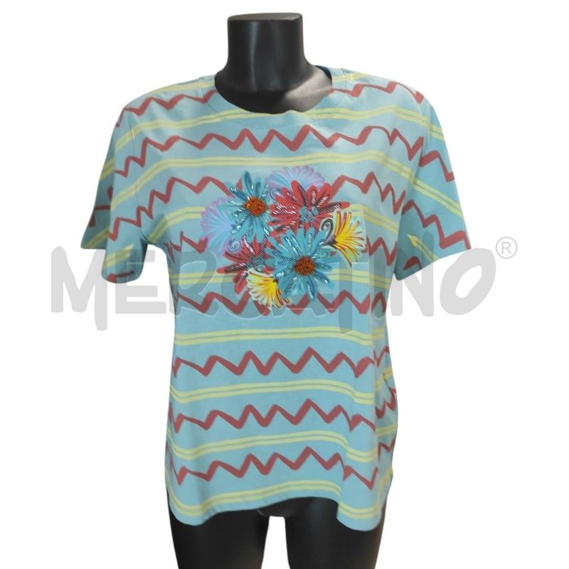 T SHIRT DONNA INTREND AZZURRA FANTASIA ETNICA TG. XL | Mercatino dell'Usato Salerno torrione 1