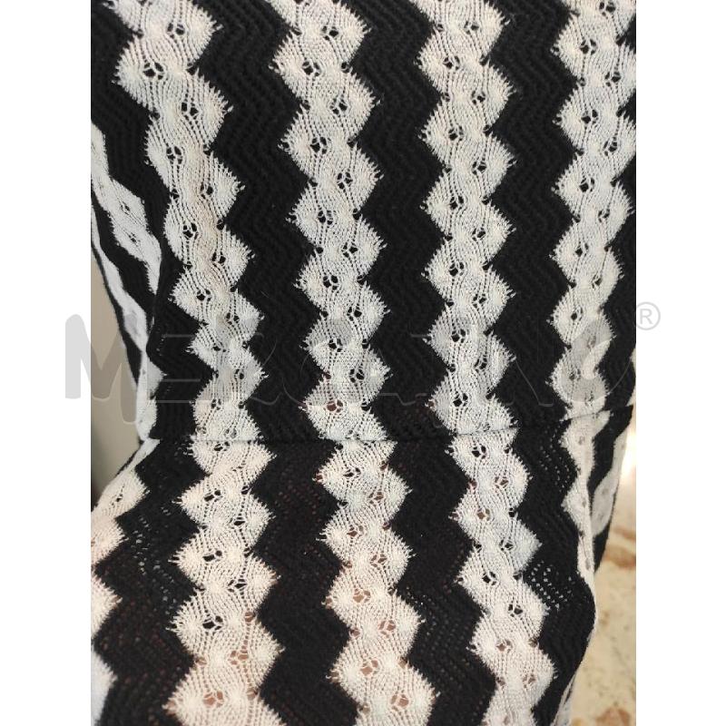 T SHIRT DONNA MAX&CO BIANCA NERA MAGLIA ZIGZAG TG. M | Mercatino dell'Usato Salerno torrione 3