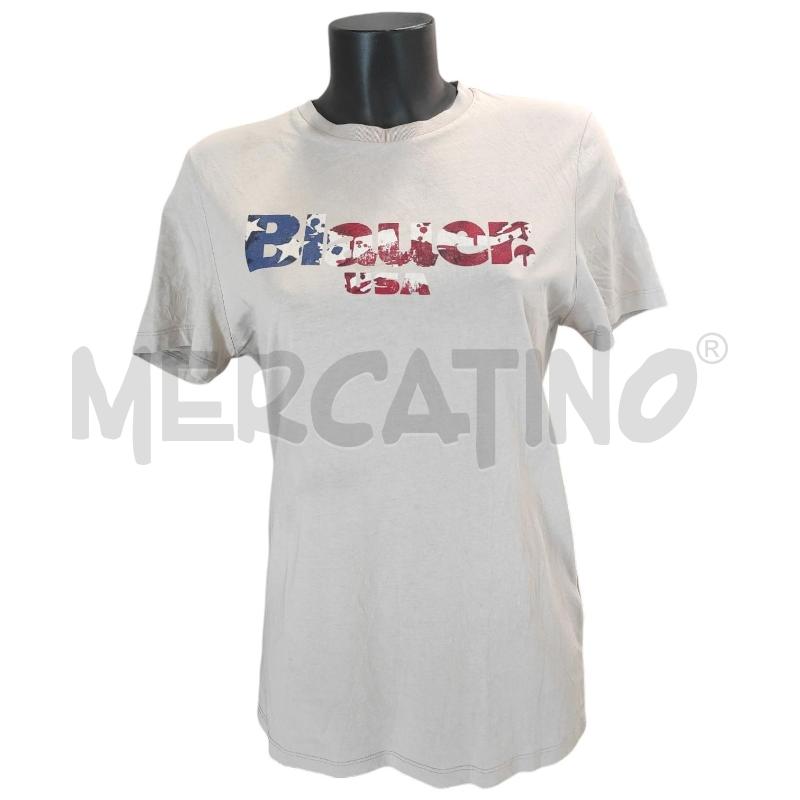 T SHIRT UOMO BLAUER GRIGIO BEIGE  TG. L | Mercatino dell'Usato Salerno torrione 1