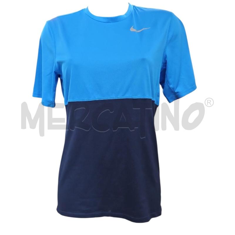 T SHIRT U NIKE AZZURRO BLU TG S | Mercatino dell'Usato Salerno torrione 1