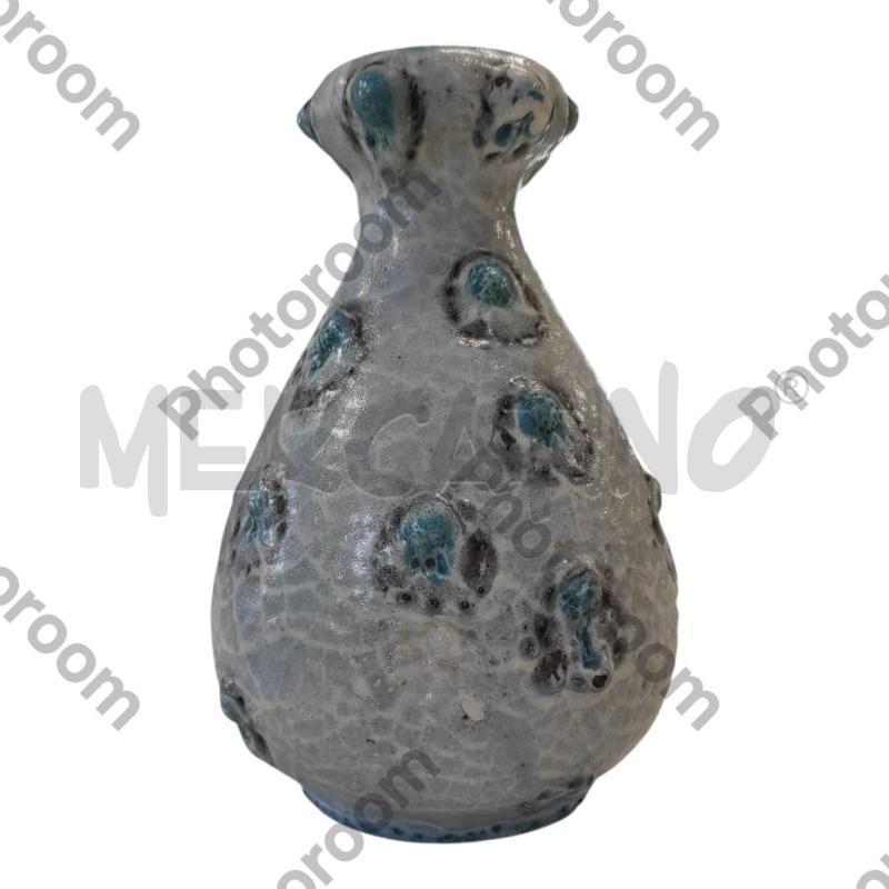 VASO C.A.S. SOLIMENE AZZURRO VETROSO 21 CM | Mercatino dell'Usato Salerno torrione 1