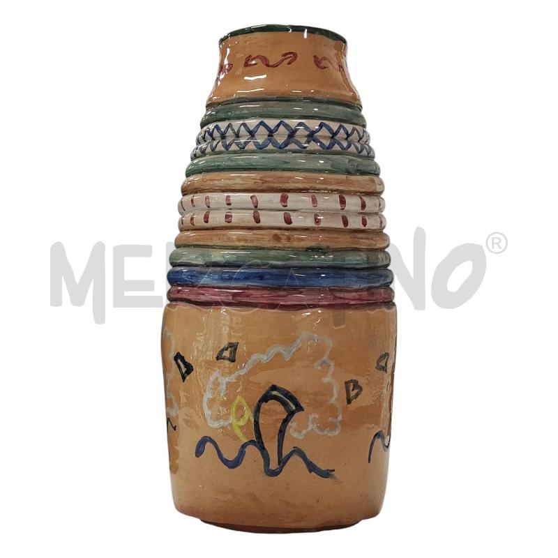 VASO COLOMBINO MULTICOLORE TERRACOTTA | Mercatino dell'Usato Salerno torrione 1