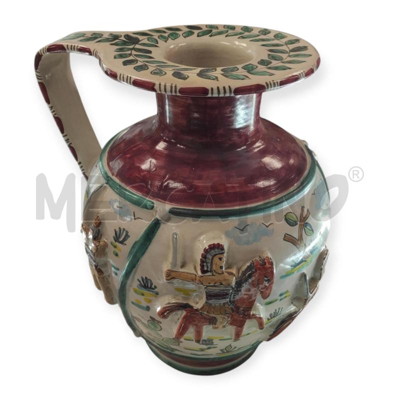 VASO LANDI VIETRI CON PERSONAGGI IN RILIEVO  | Mercatino dell'Usato Salerno torrione 1