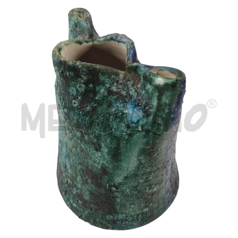 VASO RIFA VIETRI VERDE E BLU VETROSO  | Mercatino dell'Usato Salerno torrione 1