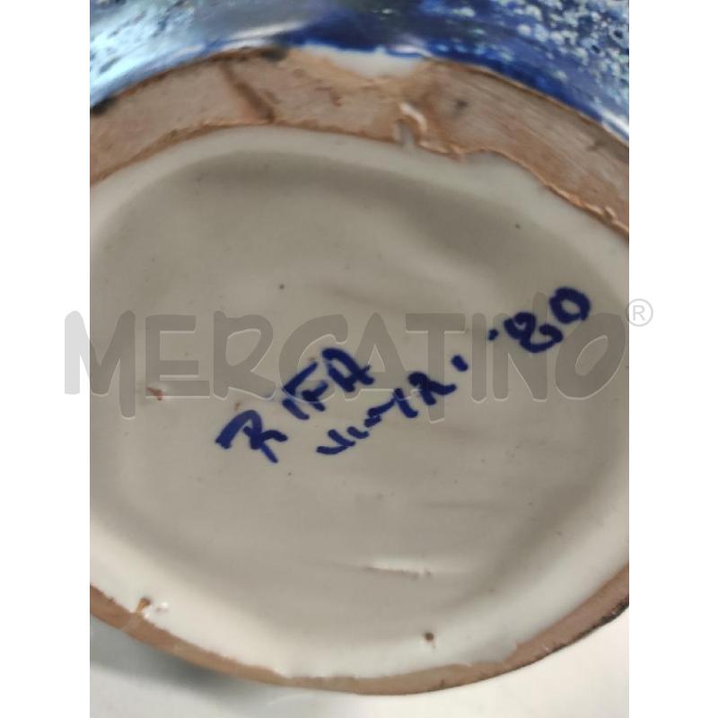 VASO RIFA VIETRI VERDE E BLU VETROSO  | Mercatino dell'Usato Salerno torrione 3
