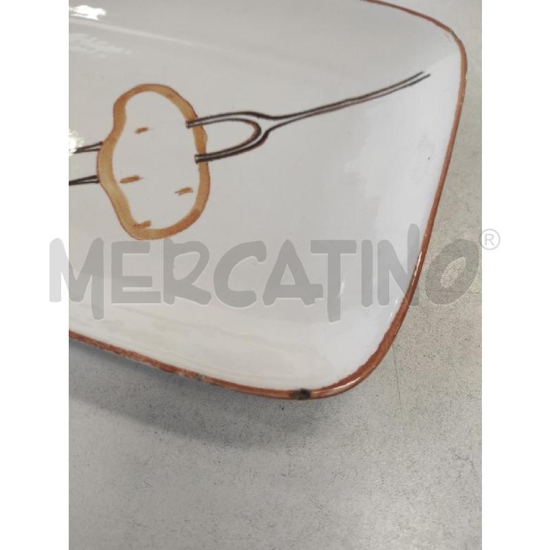 VASSOIO ERNESTINE DECORO 220 PATATA SU FORCHETTA  | Mercatino dell'Usato Salerno torrione 4