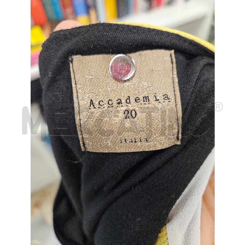 VESTITO DONNA ACCADEMIA 20 RIGHE GIALLO NERO BIANCO TG.M | Mercatino dell'Usato Salerno torrione 3