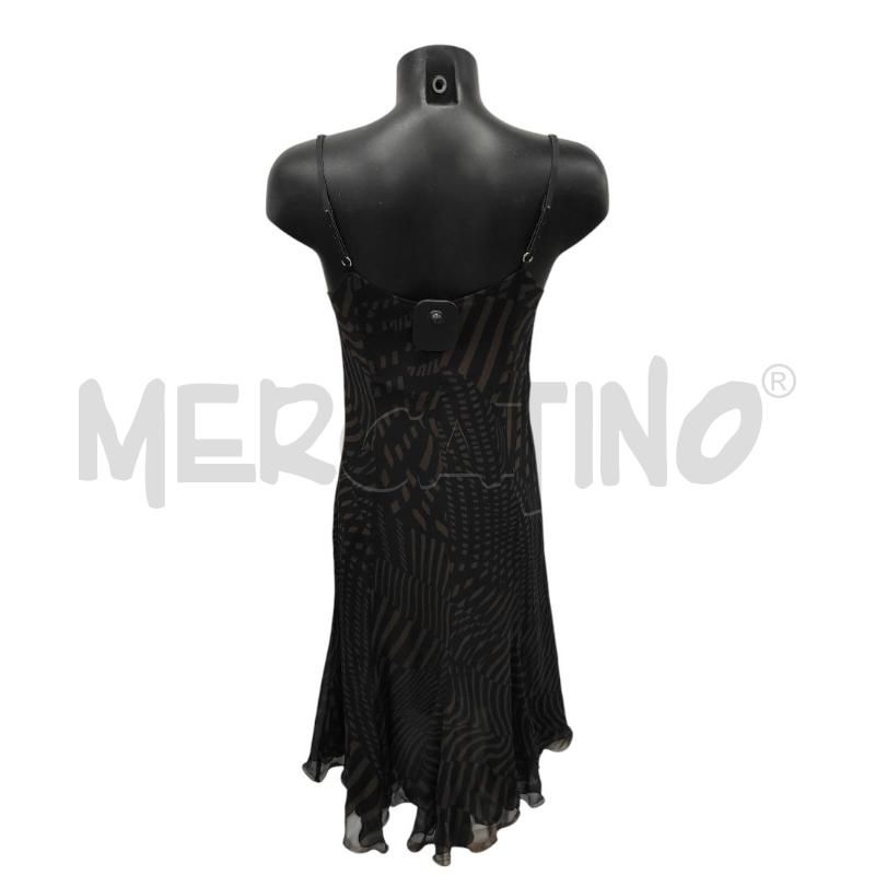 VESTITO DONNA BLU CHARME DI MARELLA MARRONE NERO TG. 48 SETA | Mercatino dell'Usato Salerno torrione 2