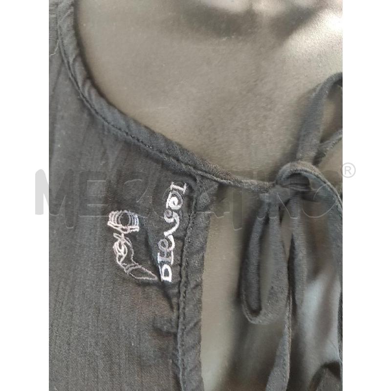 VESTITO DONNA DIESEL NERO COTONE LACCI TG. XS | Mercatino dell'Usato Salerno torrione 3