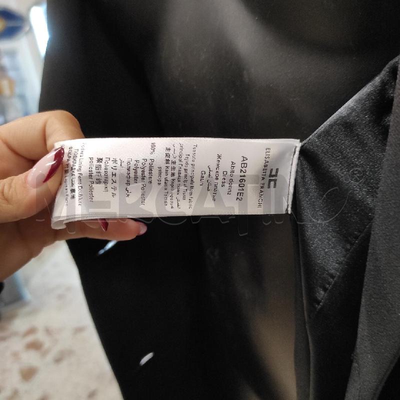 VESTITO DONNA ELISABETTA FRANCHI NERO GIACCA DETTAGLI NAUTICI TG. 46 | Mercatino dell'Usato Salerno torrione 5
