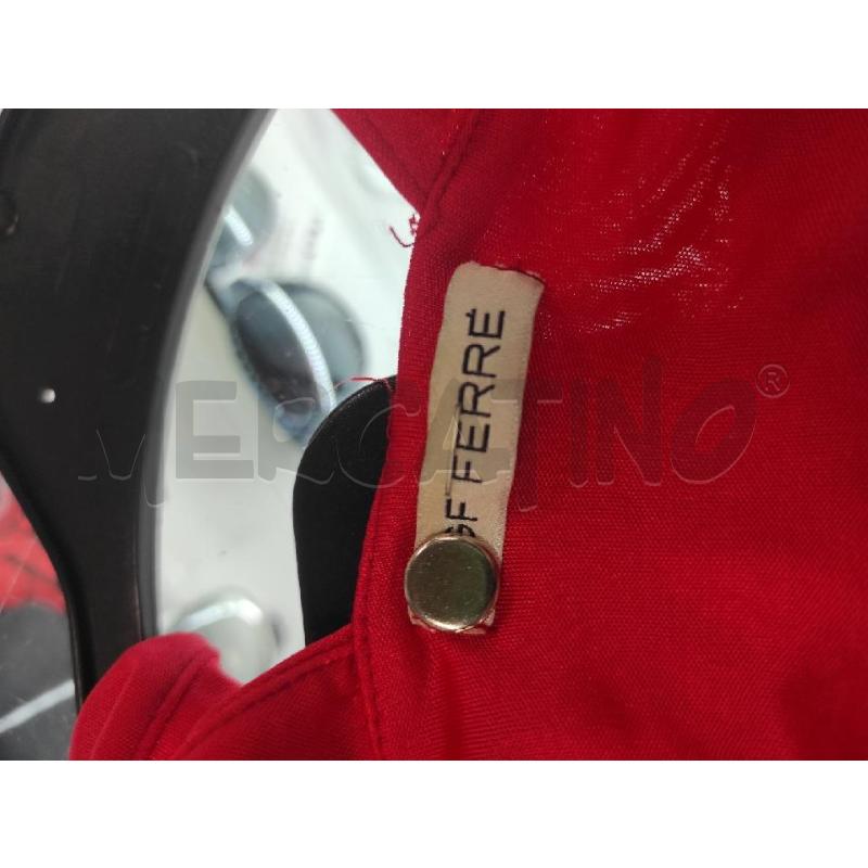 VESTITO DONNA FERRÈ ROSSO LUNGO ADERENTE SCOLLO V TG.38 | Mercatino dell'Usato Salerno torrione 3