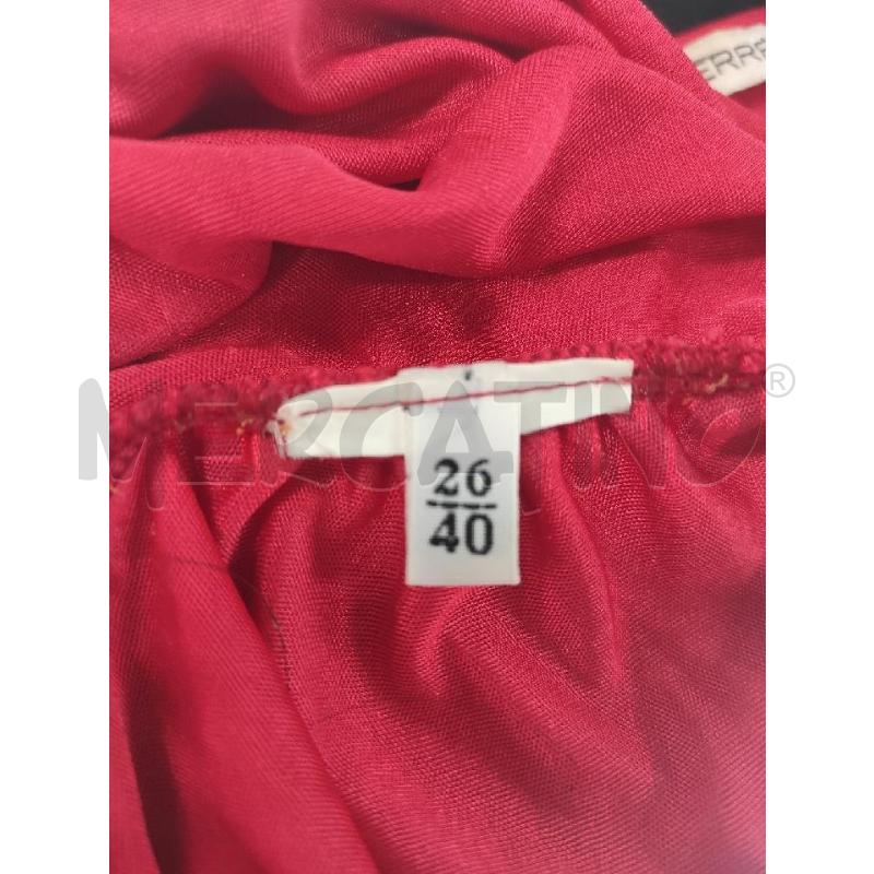VESTITO DONNA FERRÈ ROSSO LUNGO ADERENTE SCOLLO V TG.38 | Mercatino dell'Usato Salerno torrione 4