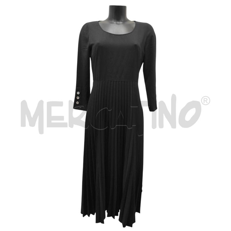 VESTITO DONNA INTREND NERO CON BOTTONI MADREPERLA TG. 42 | Mercatino dell'Usato Salerno torrione 1