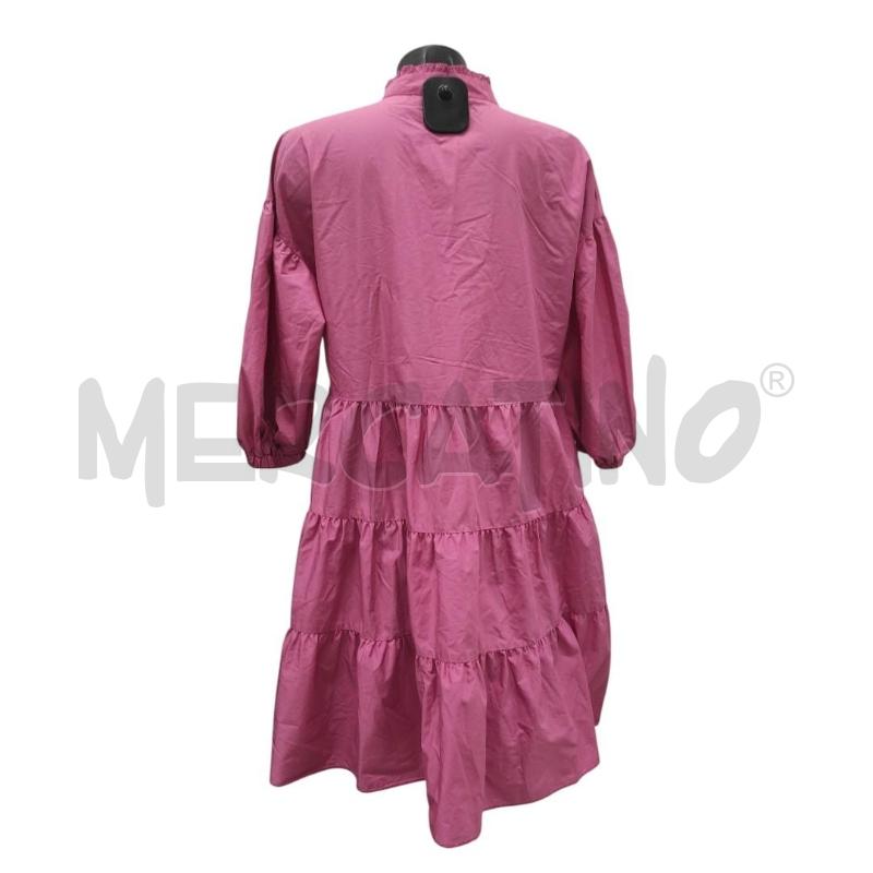 VESTITO DONNA INTREND ROSA MANICHE SBUFFO BALZE TG. 44 | Mercatino dell'Usato Salerno torrione 2