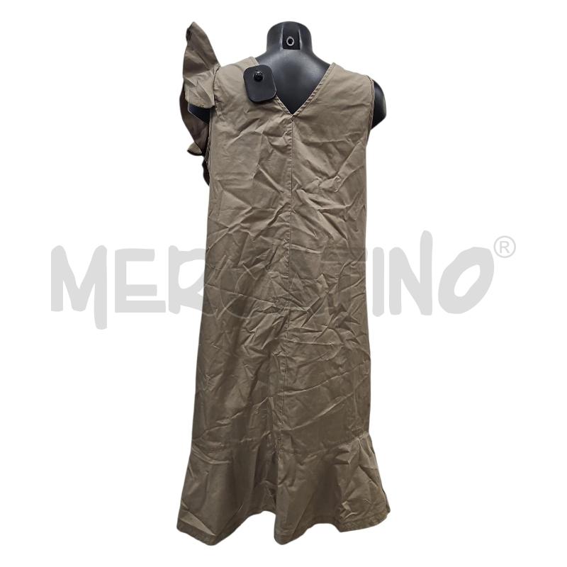 VESTITO DONNA KAOS VERDE MILITARE SMANICARÌTO ROUCHES TG. 46 | Mercatino dell'Usato Salerno torrione 2