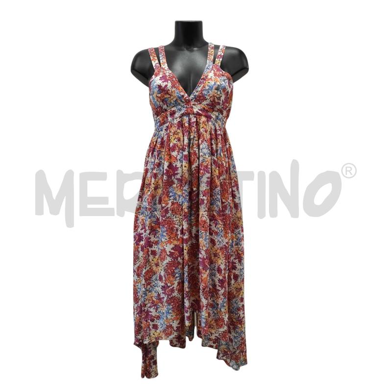 VESTITO DONNA KARL LAGERFELD ARANCIO FUCSIA TG-  40 | Mercatino dell'Usato Salerno torrione 1