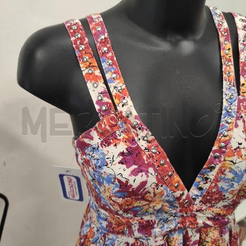 VESTITO DONNA KARL LAGERFELD ARANCIO FUCSIA TG-  40 | Mercatino dell'Usato Salerno torrione 2