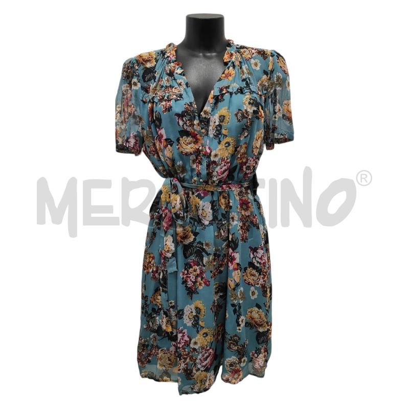 VESTITO DONNA LIU JO CELESTE FLOREALE TG. 42 | Mercatino dell'Usato Salerno torrione 1