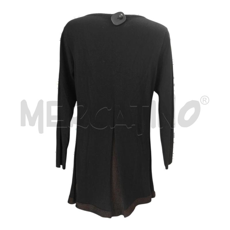 VESTITO DONNA LUISA SPAGNOLI NERO E MARRONE LUREX TG. 48 | Mercatino dell'Usato Salerno torrione 2