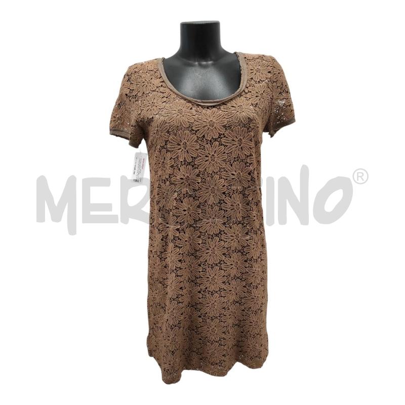 VESTITO DONNA MARELLA MARRONCINO CROCHET FIORI TG. 42 | Mercatino dell'Usato Salerno torrione 1