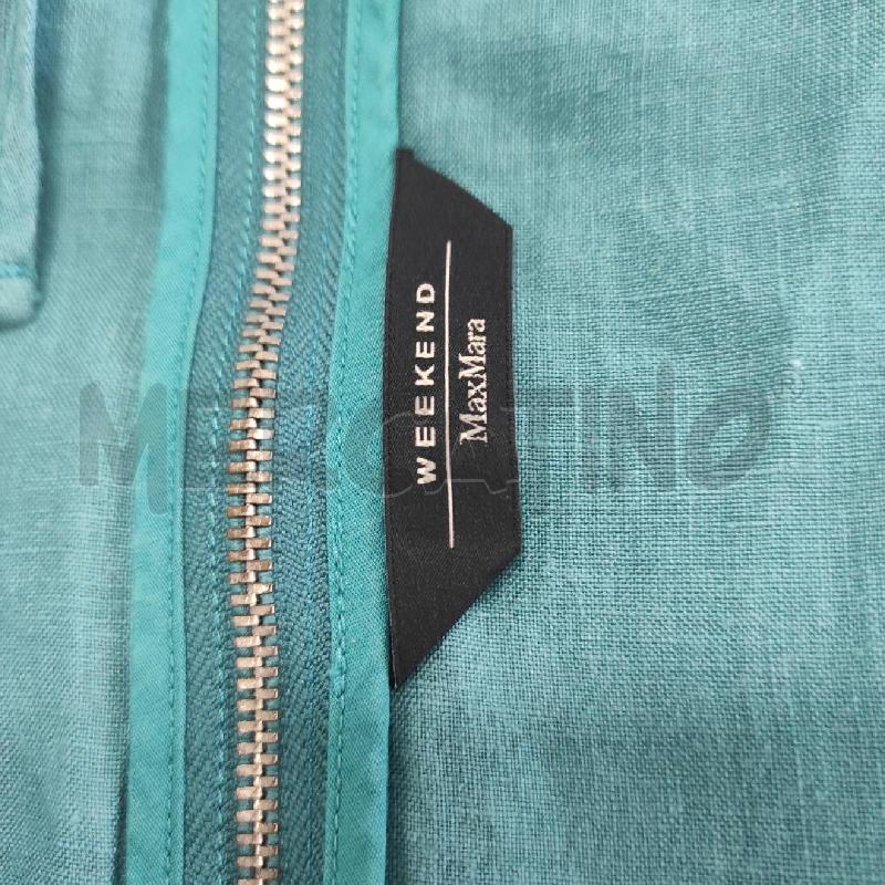 VESTITO DONNA MAXMARA WEEKEND 100% LINO VERDE ACQUA 48 | Mercatino dell'Usato Salerno torrione 2