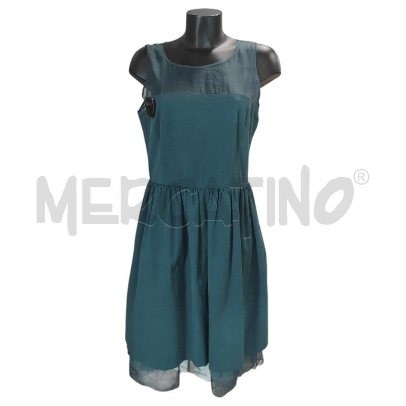 VESTITO DONNA MAX&CO  VERDE PETROLIO TG. 48 | Mercatino dell'Usato Salerno torrione 1