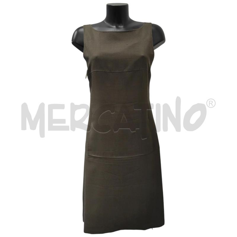 VESTITO DONNA MAX MARA VERDE SCURO SBRACCIATO TG. 42 | Mercatino dell'Usato Salerno torrione 1