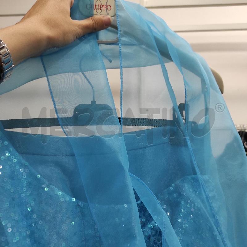 VESTITO DONNA MORILEE AZZURRO DA CERIMONIA CARTELLINA TG. 48 | Mercatino dell'Usato Salerno torrione 3
