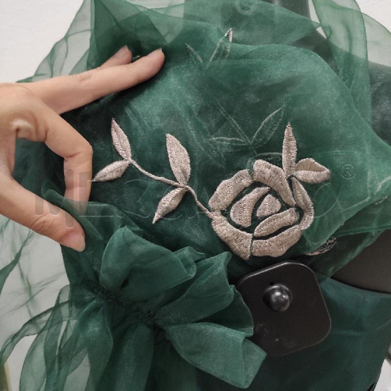 VESTITO DONNA OMAI VERDE CANGIANTE CON STOLA TG. 44 | Mercatino dell'Usato Salerno torrione 2