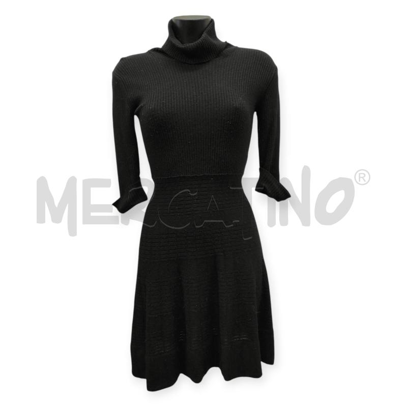 VESTITO DONNA PINKO NERO IN MAGLIA DOLCEVITA TG. XS | Mercatino dell'Usato Salerno torrione 1
