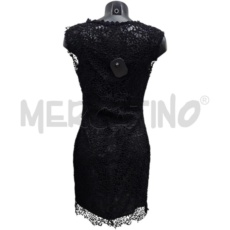 VESTITO DONNA SANDRO FERRONE NERO PIZZO SMANICATO TG. L | Mercatino dell'Usato Salerno torrione 2