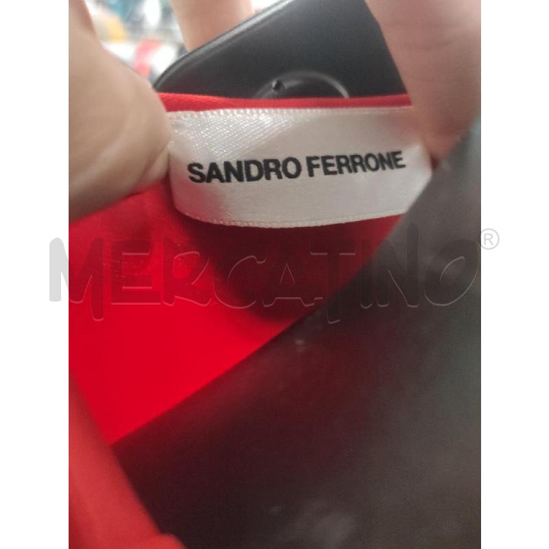 VESTITO DONNA SANDRO FERRONE ROSSO SMANICATO TG. 40 | Mercatino dell'Usato Salerno torrione 2