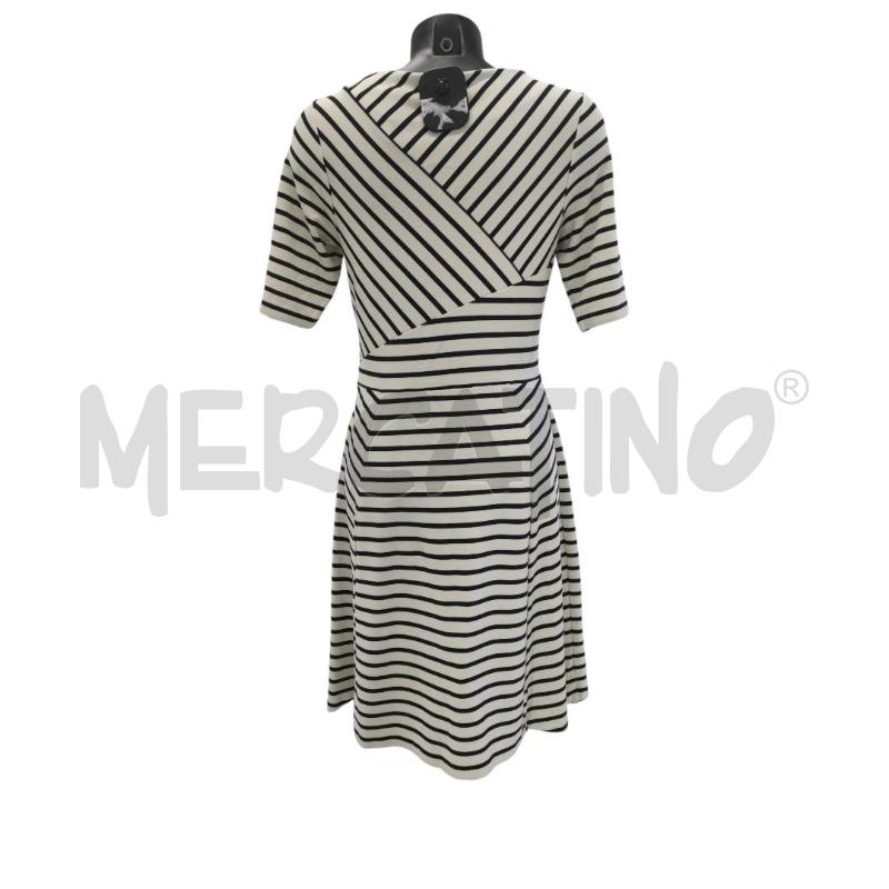 VESTITO DONNA TOMMY HILFIGER BIANCO RIGHE BLU TG. XL | Mercatino dell'Usato Salerno torrione 2