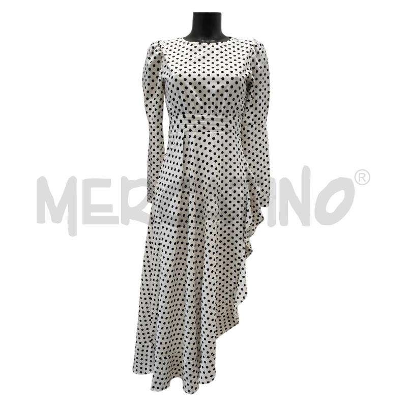 VESTITO DONNA TPN BIANCO POIS NERI CON PANTALONCINOTG. L  | Mercatino dell'Usato Salerno torrione 1